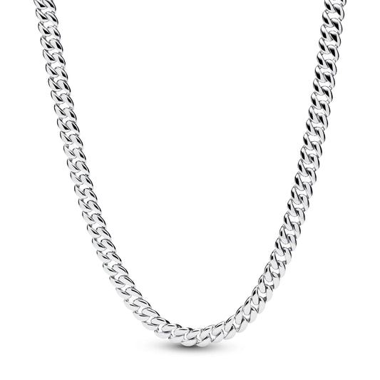 Argento sterling cuban collana a catena - 395093C00