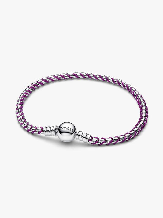 Bracciale Intreccio Tessuto Viola - 593816C03