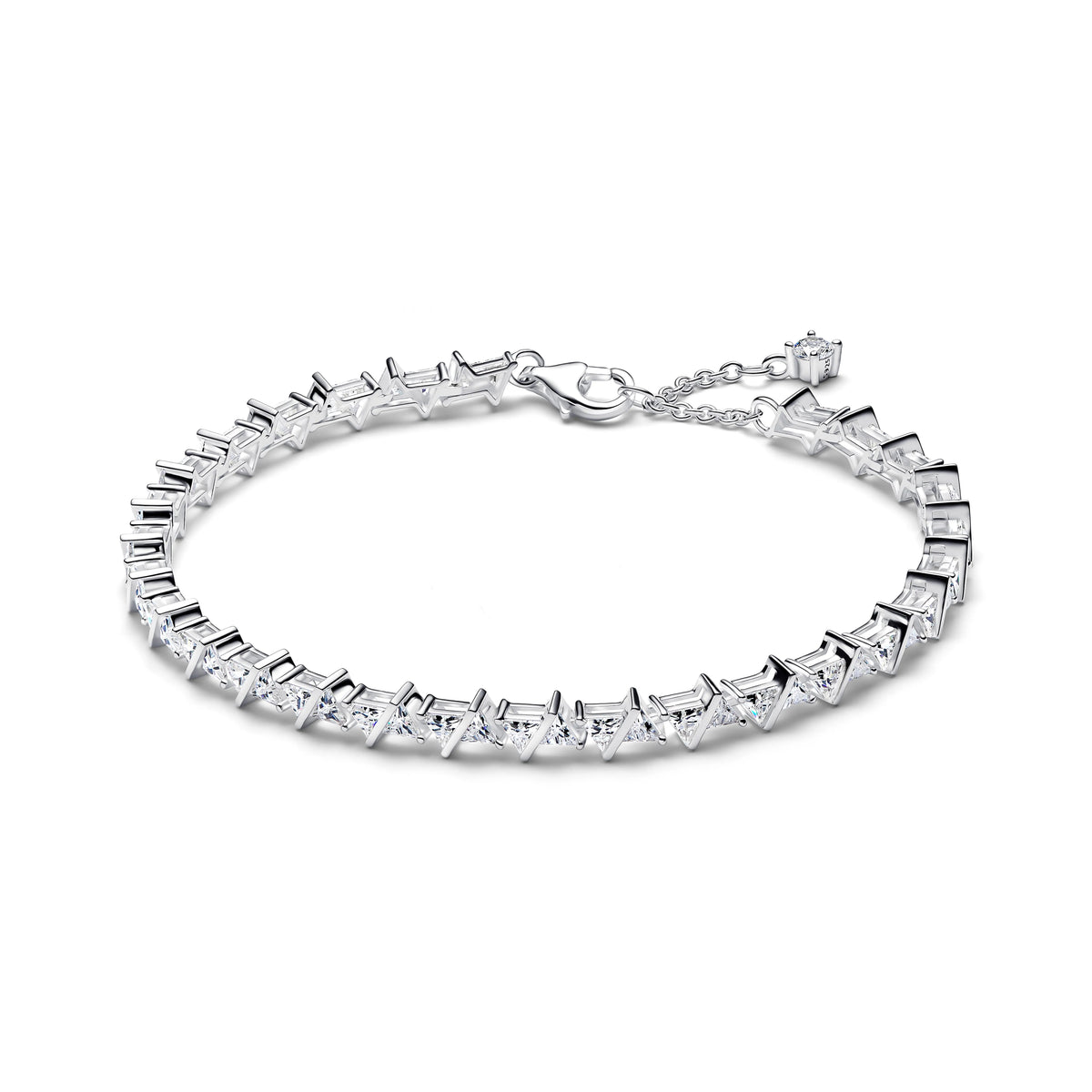 Argento sterling bracciale with zirconia cubica trasparente - 595069C01