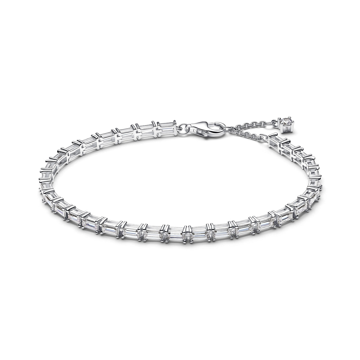 Argento sterling bracciale with zirconia cubica trasparente - 595081C01