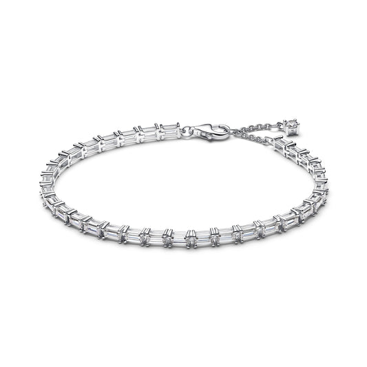 Argento sterling bracciale with zirconia cubica trasparente - 595081C01