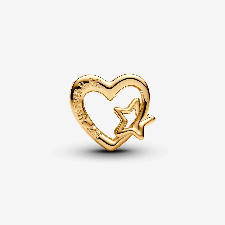 Charm Openwork Cuore con stella - 762829C00