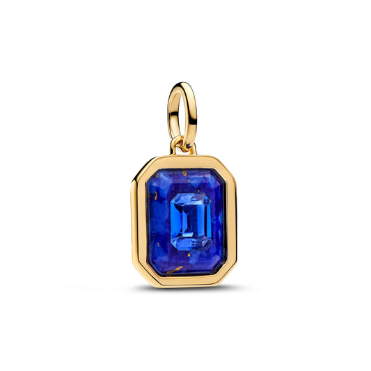 Astra placcato oro 14k pendente with lapislazzuli sintetico - 765035C01