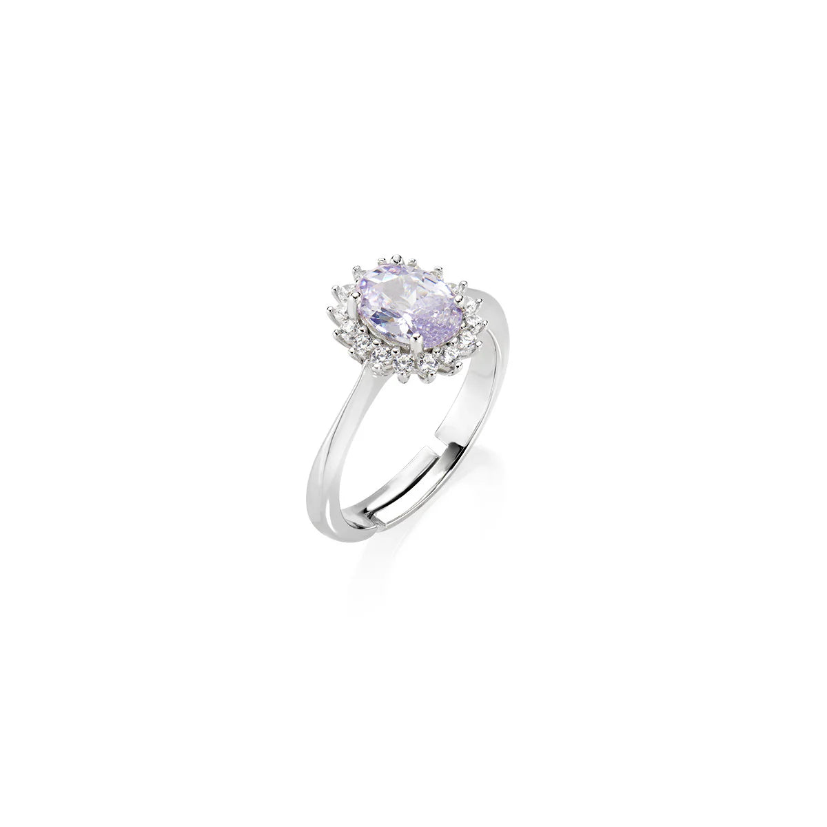 Anello Mini Royal Lady con Zircone Rosso Ciliegia - ANLDPBBCI3