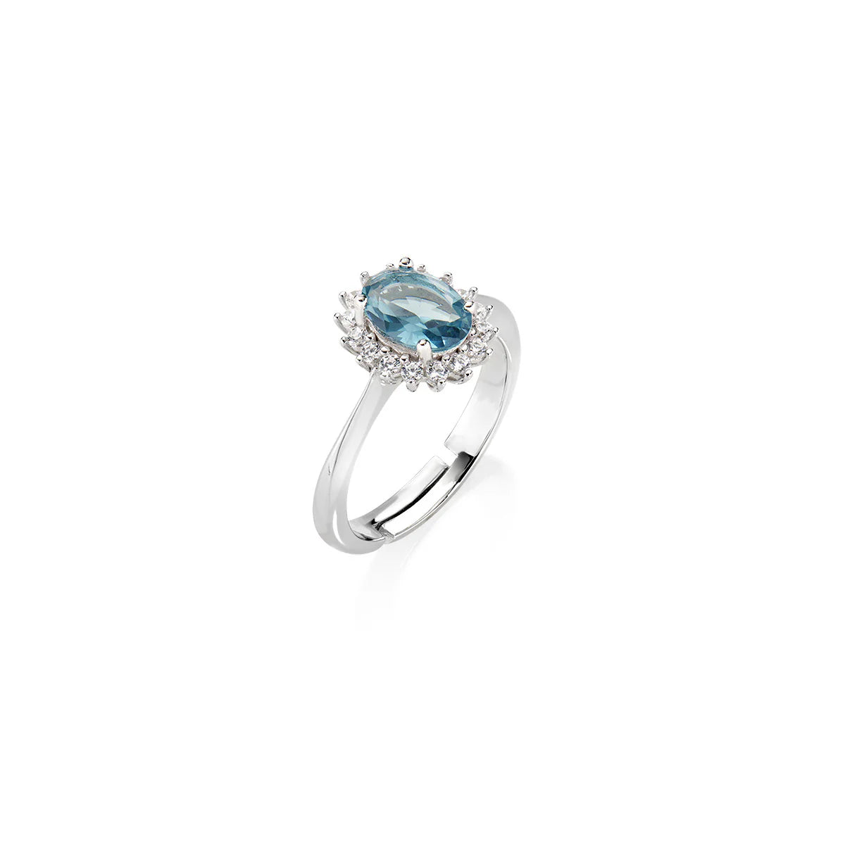 Anello Mini Royal Lady con Zircone Rosso Ciliegia - ANLDPBBCI3