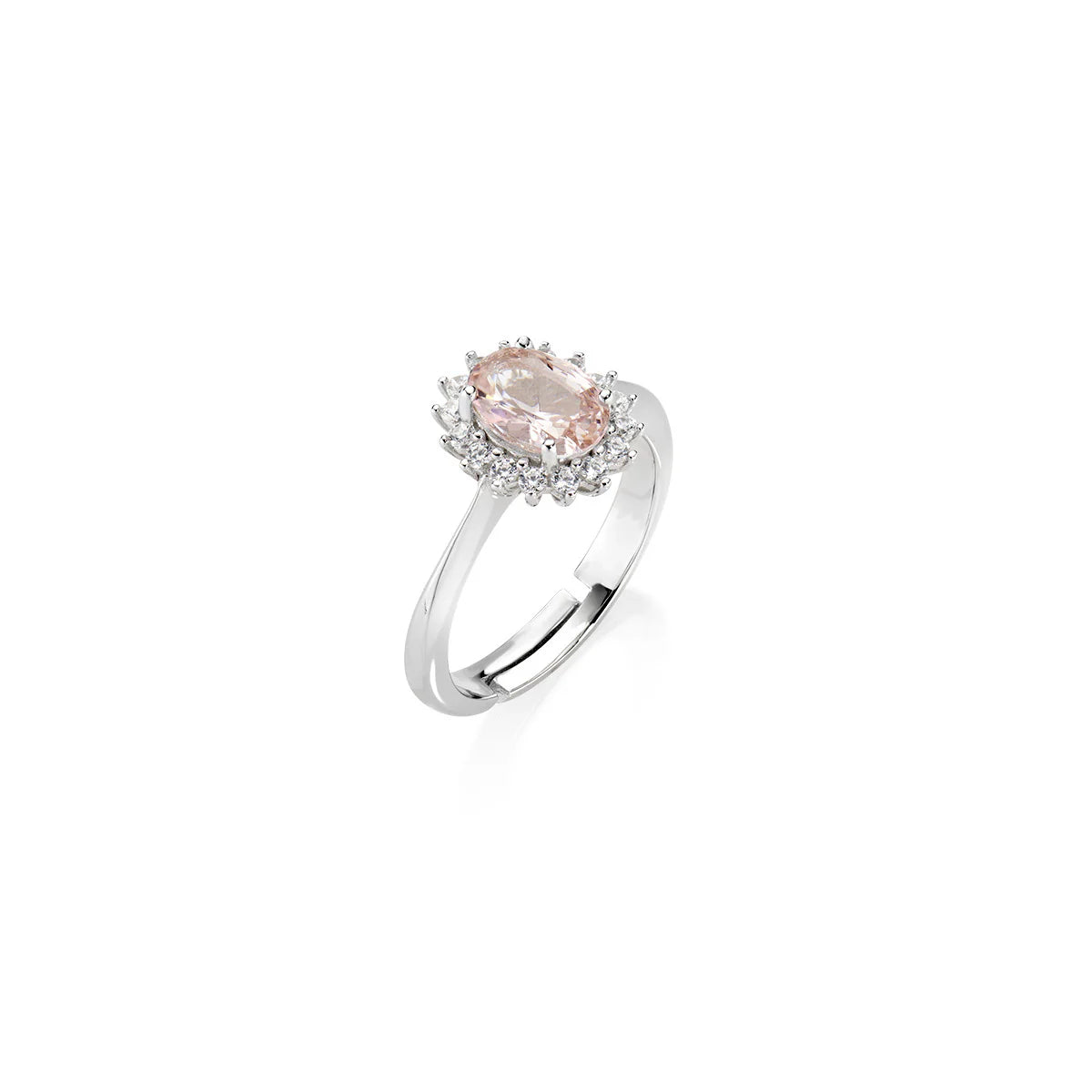 Anello Mini Royal Lady con Zircone Rosso Ciliegia - ANLDPBBCI3