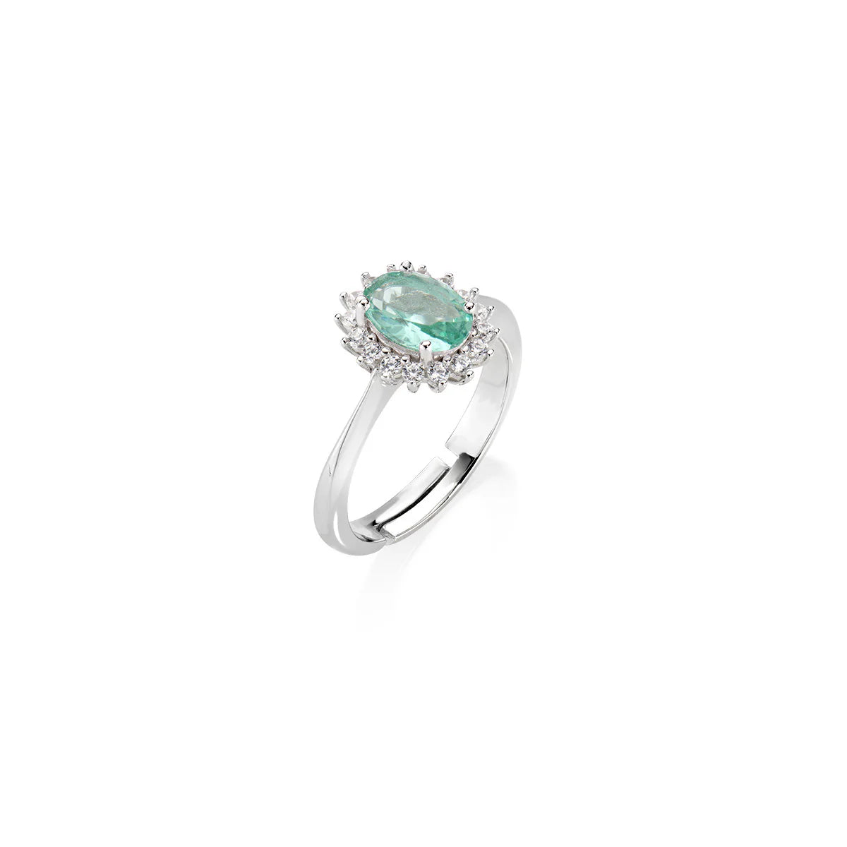 Anello Mini Royal Lady con Zircone Rosso Ciliegia - ANLDPBBCI3