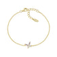 Bracciale Petali Lilla Dorato in Argento - BRBUTGBLA