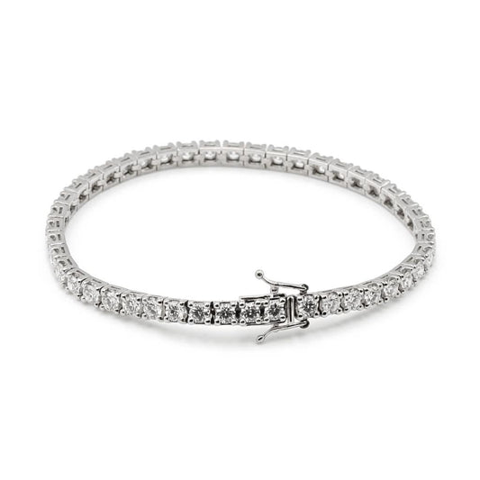 Bracciale Tennis di Diamanti in Oro Bianco - Simmi Gioielli