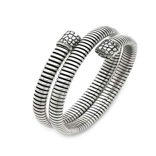 Bracciale donna Giovanni Raspini Tubogas Croco Doppio - 12327