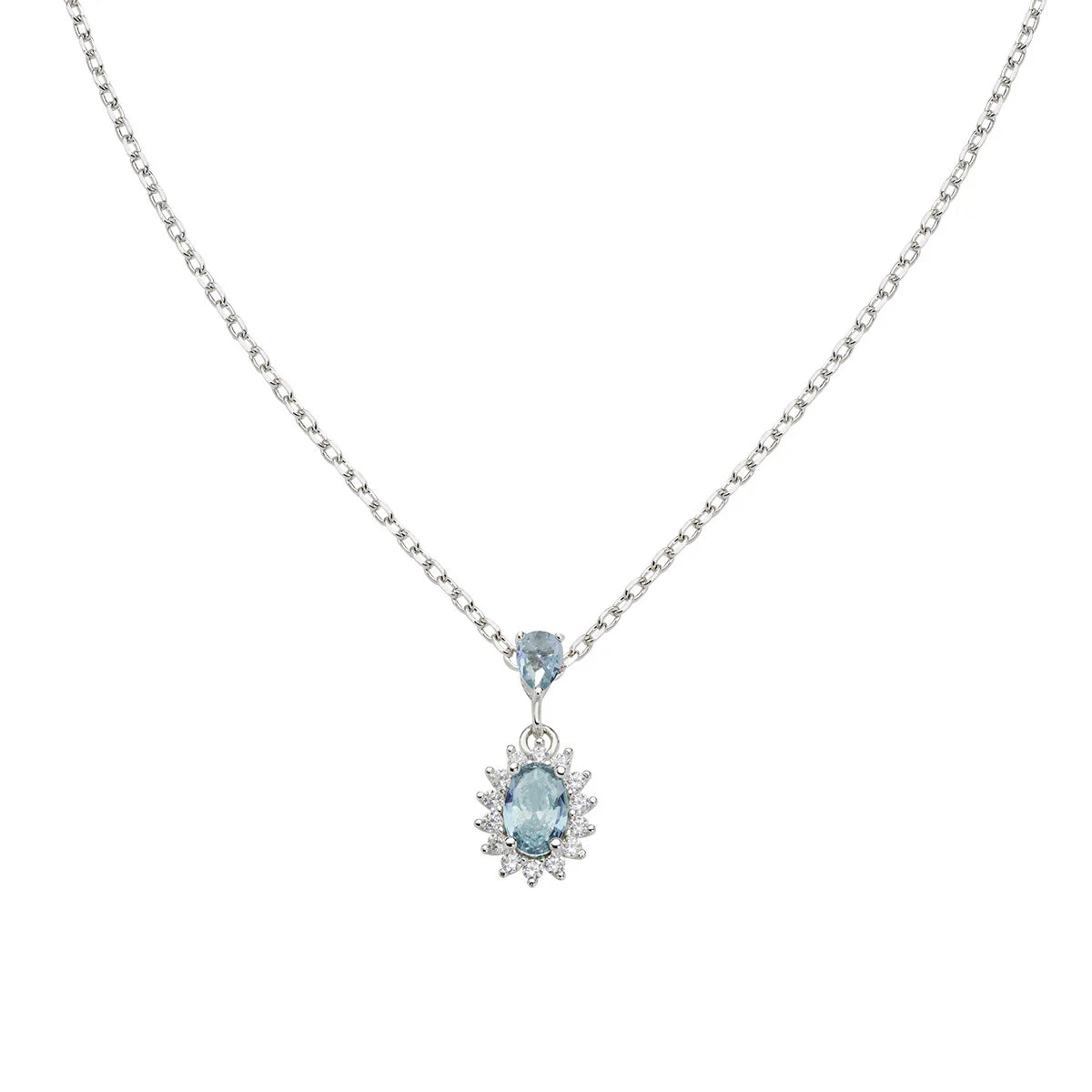 Collana Mini Royal Lady con Zircone Rosso Ciliegia - CLLDPBBCI1