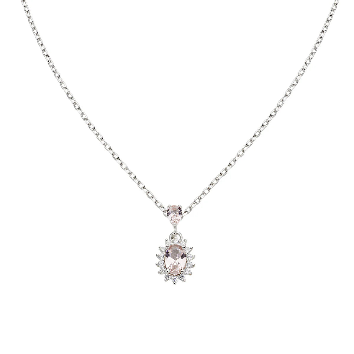 Collana Mini Royal Lady con Zircone Rosso Ciliegia - CLLDPBBCI1