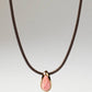 COLLANA A CORDINO LUNA IN RODOCROSITE - CO01-B49-U