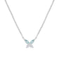 Collana Petali Blu London in Argento - CLBUTBBLB