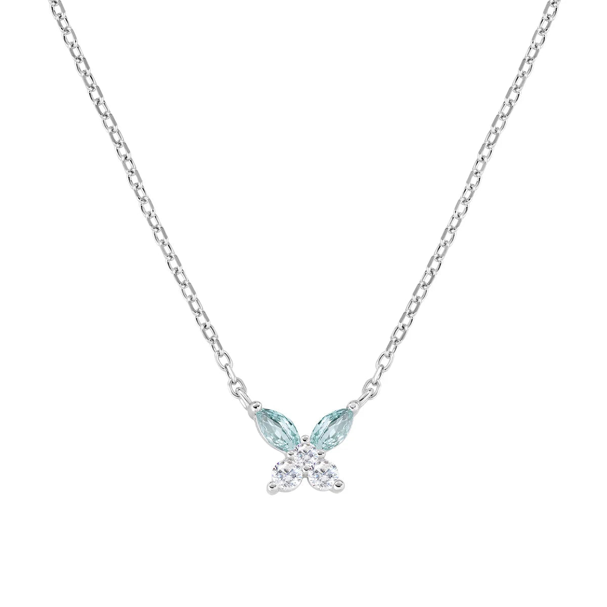 Collana Petali Blu London in Argento - CLBUTBBLB