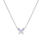 Collana Petali Lilla in Argento - CLBUTBBLA
