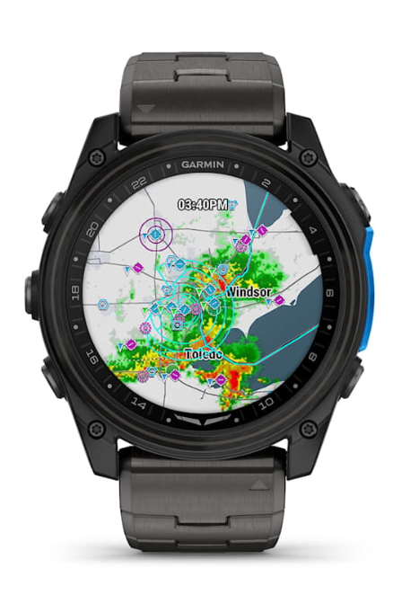 D2™ Mach 2 – 51 mm Carbon Gray DLC Titanium with Vented Titanium Bracelet - 010-02905-31