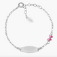 Bracciale Amen Junior Personalizzabile con Farfalla Rosa e Fucsia - BRJTAFAB