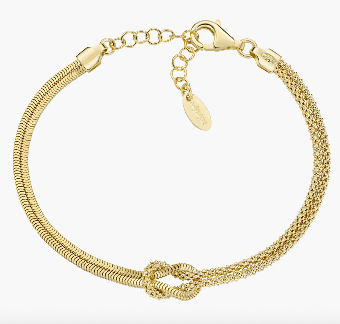 Bracciale Amen Nodo d'Amore Dorato - BRNOAMGG14