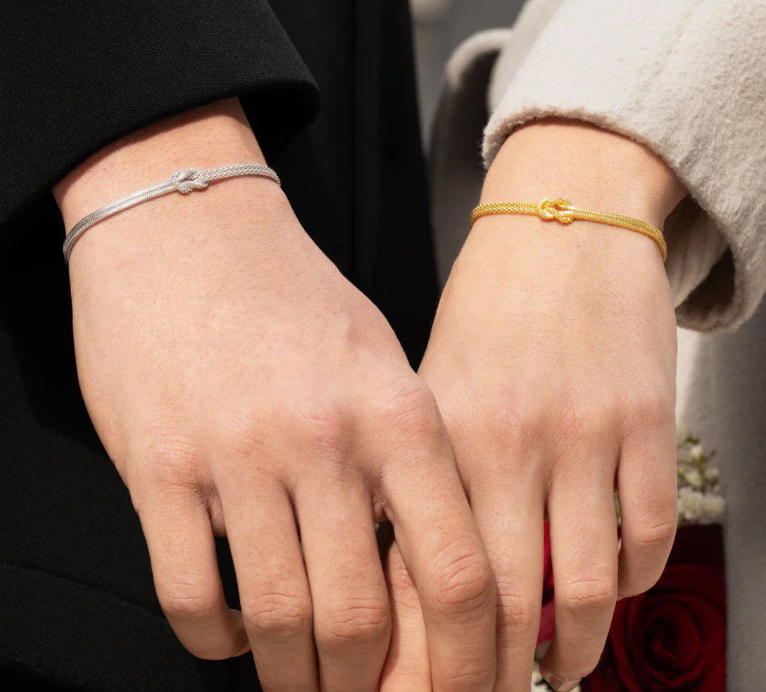 Bracciale Amen Nodo d'Amore Dorato - BRNOAMGG14