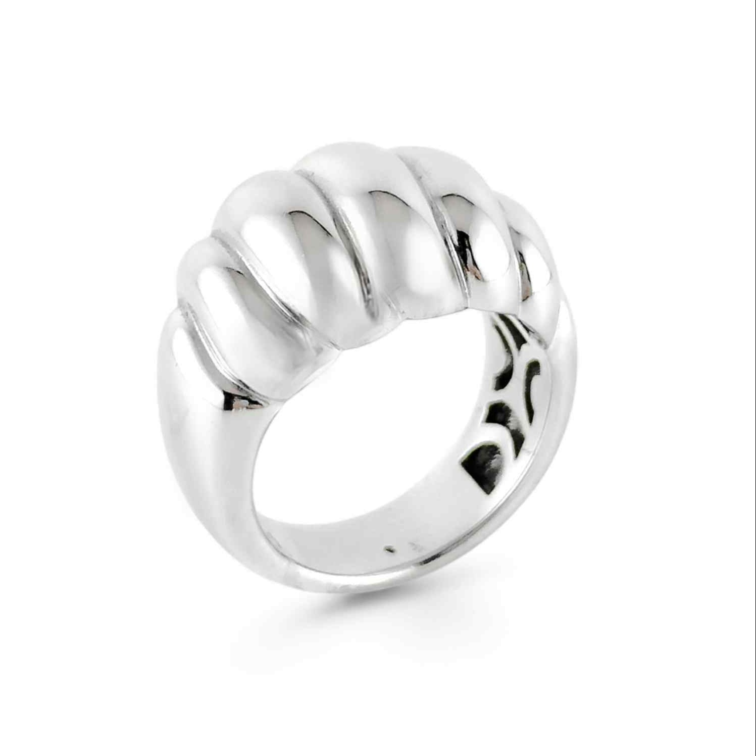 Anello croissant in oro bianco - Simmi Gioielli - Simmi Gioiellerie - Anelli