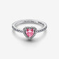 Anello Cuore in Rilievo Rosa - 198421C03 - Simmi Gioiellerie - Anelli