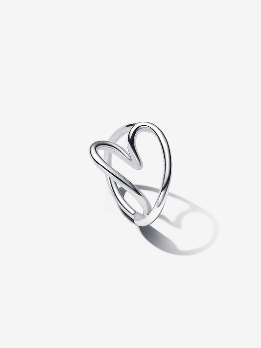 Anello Cuore Linea Sinuosa - 193288C00 - Simmi Gioiellerie - Anelli