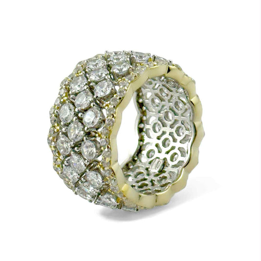 Anello da donna con merletto in argento e zirconi - Simmi Gioiellerie - Anelli