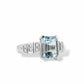 Anello da donna in oro con acquamarina e diamanti - Simmi Gioielli - Simmi Gioiellerie - Anelli