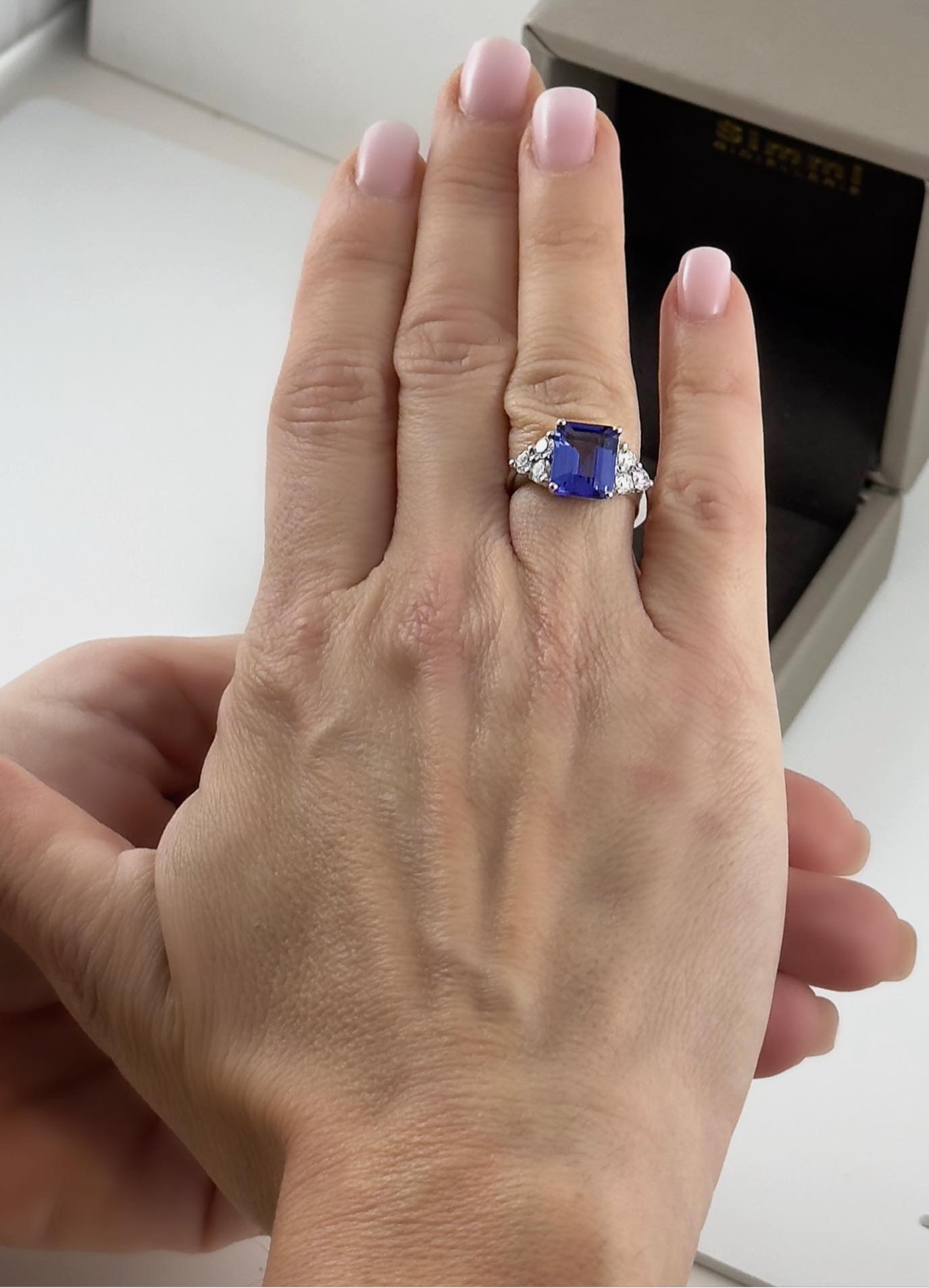 Anello da donna tanzanite e brillanti - Simmi Gioielli - Simmi Gioiellerie -anelli