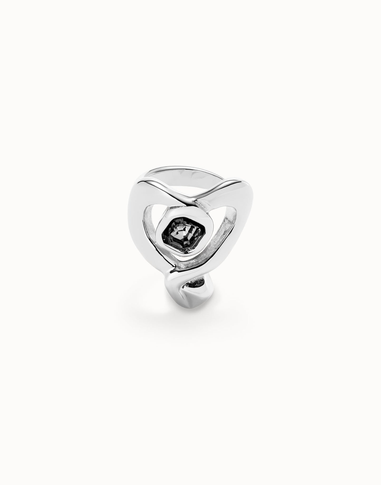 Anello da donna Uno de 50 placcato oro 18k con cuore grande - ANI0842 - Simmi Gioiellerie - Anelli