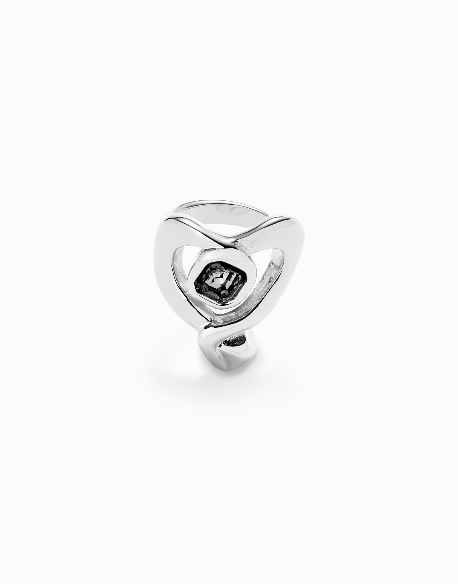 Anello da donna Uno de 50 placcato oro 18k con cuore grande - ANI0842 - Simmi Gioiellerie - Anelli