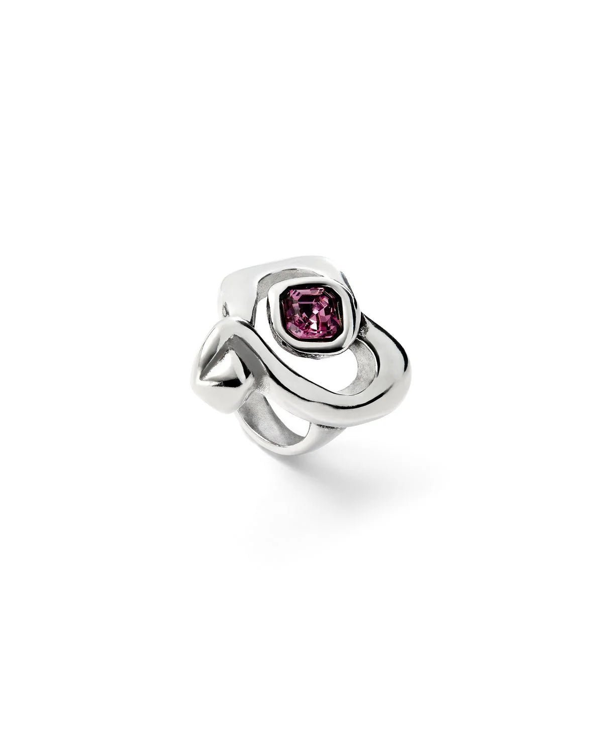 Anello da donna Uno de 50 placcato oro 18k con cuore grande - ANI0842RSAMTL - Simmi Gioiellerie - Anelli