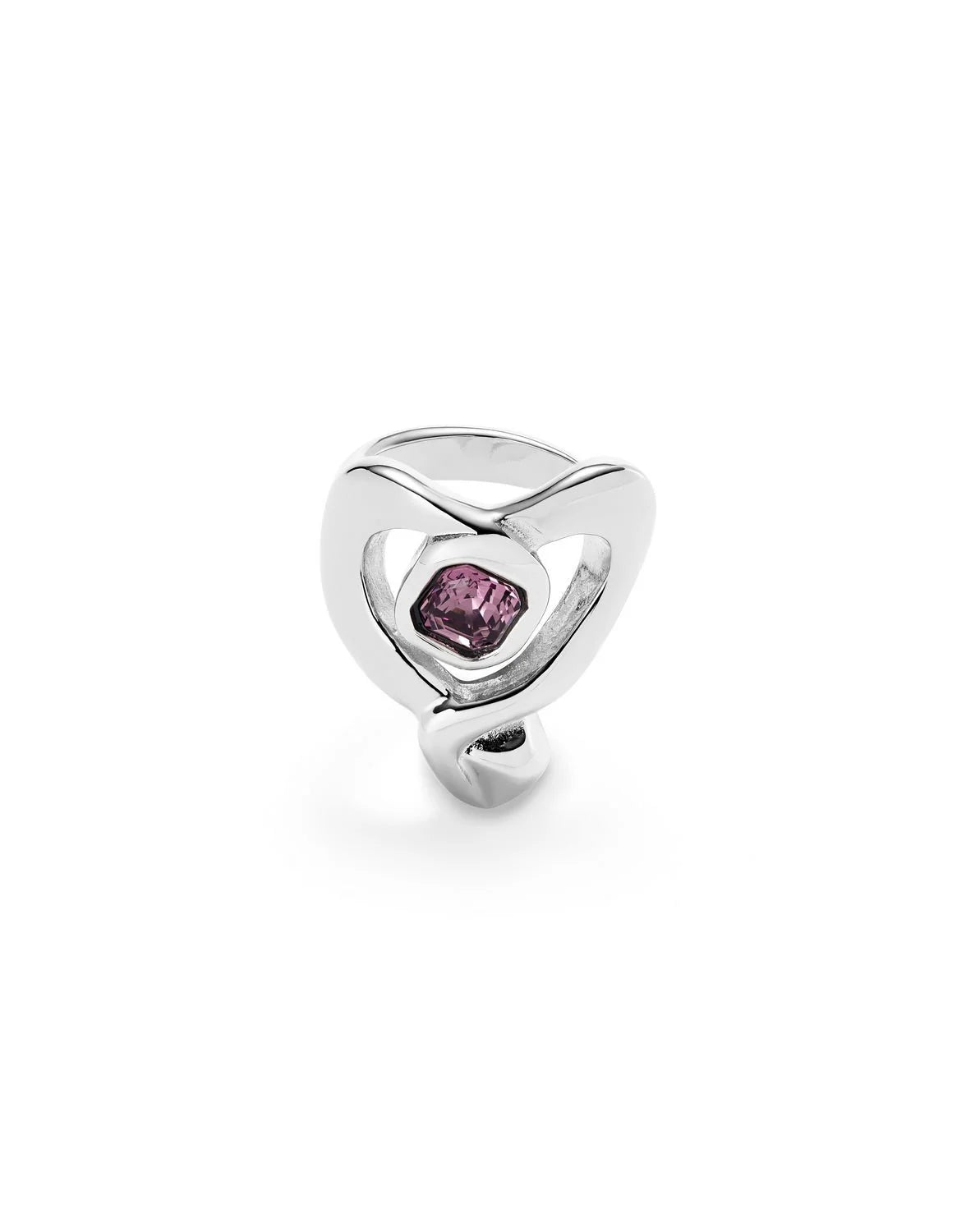 Anello da donna Uno de 50 placcato oro 18k con cuore grande - ANI0842RSAMTL - Simmi Gioiellerie - Anelli