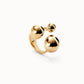 Anello da donna Uno de 50 placcato oro 18k con tre sfere di varie dimensioni - ANI0843 - Simmi Gioiellerie - Anelli