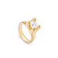 Anello da donna Uno de 50 placcato oro 18k con zirconia bianca - ANI0805 - Simmi Gioiellerie -Anelli