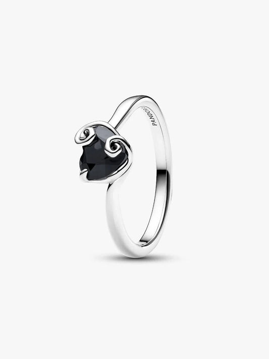 Anello Disney Jack Skellington in argento sterling con cristallo nero - 194733C01 - Simmi Gioiellerie -Anelli