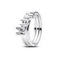 Anello divisibile MUM in argento sterling con zirconia cubica trasparente - 194458C01 - Simmi Gioiellerie -Anelli