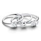 Anello divisibile MUM in argento sterling con zirconia cubica trasparente - 194458C01 - Simmi Gioiellerie -Anelli