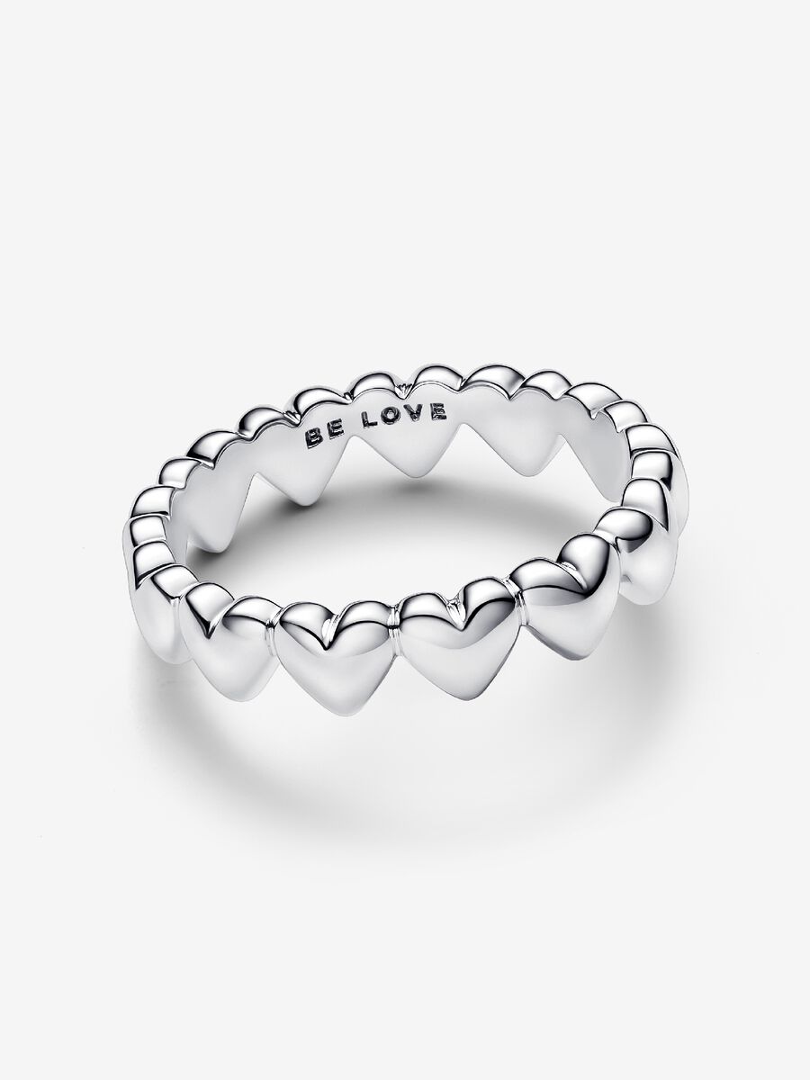 Anello Fascia a Cuori Be Love Argento Sterling 925 - 193427C00 - Simmi Gioiellerie - Charm