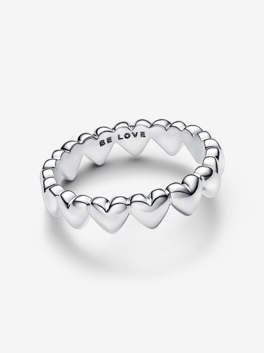 Anello Fascia a Cuori Be Love Argento Sterling 925 - 193427C00 - Simmi Gioiellerie - Charm