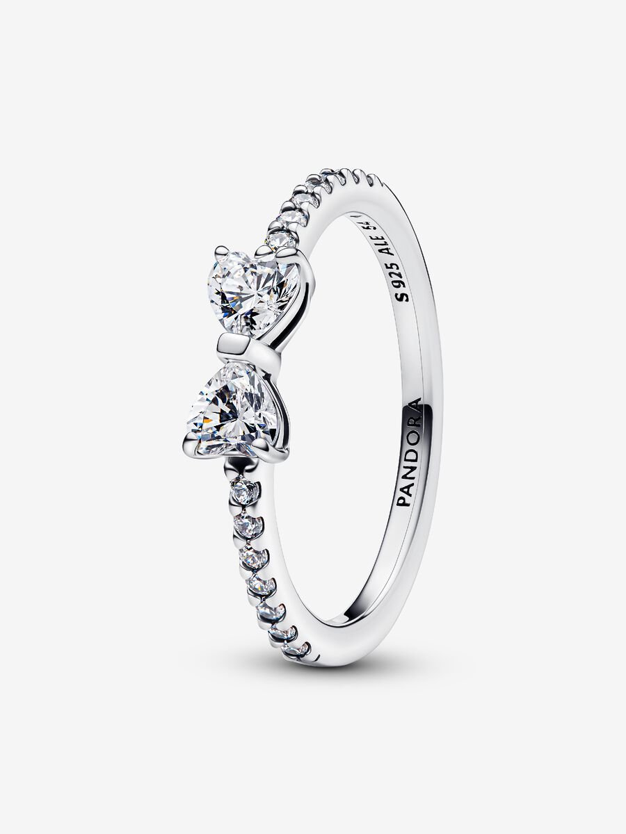 Anello Fiocco scintillante Argento Sterling 925 - 193510C02 - Simmi Gioiellerie - Charm