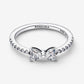 Anello Fiocco scintillante Argento Sterling 925 - 193510C02 - Simmi Gioiellerie - Charm