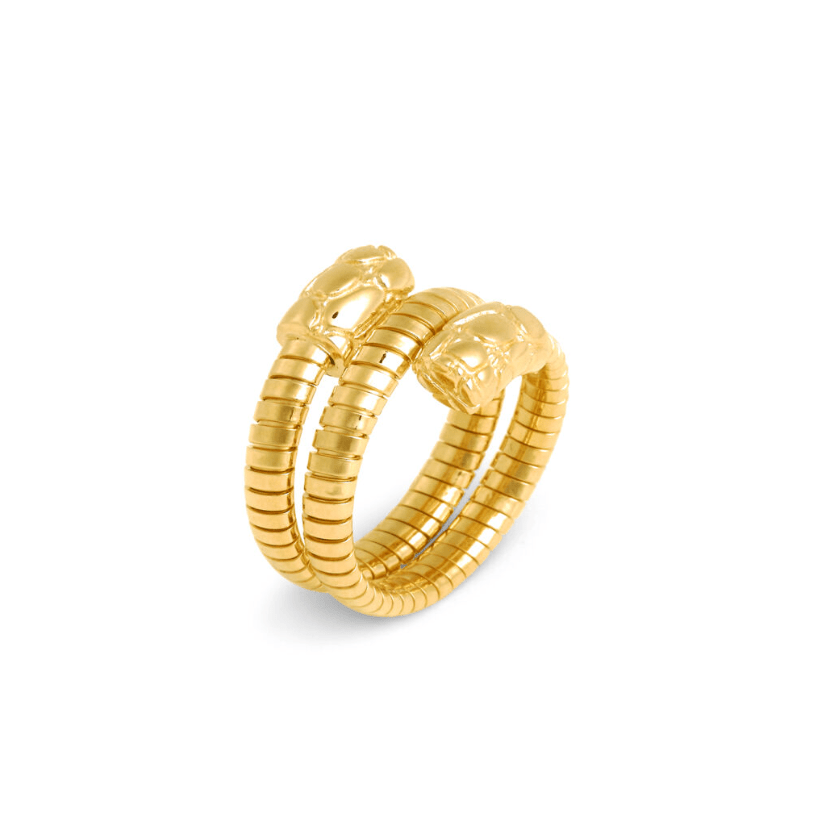 Anello Giovanni Raspini Tubogas Croco Doppio - 12544 - Simmi Gioiellerie - Anelli