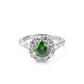 Anello in oro bianco con diamante fancy verde e brillanti - Simmi Gioielli - Simmi Gioiellerie - Anelli