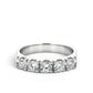 Anello Riviera 5 Pietre Oro Bianco 18Kt con Diamanti – Simmi Gioielli - Simmi Gioiellerie - Anelli