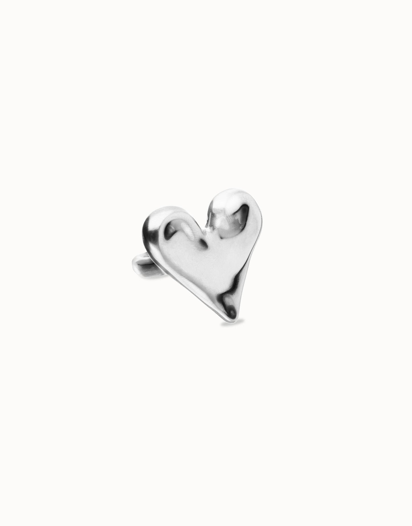 Anello uno de 50 Maxi in argento sterling placcato a forma di cuore - ANI0865 - Simmi Gioiellerie - Anelli