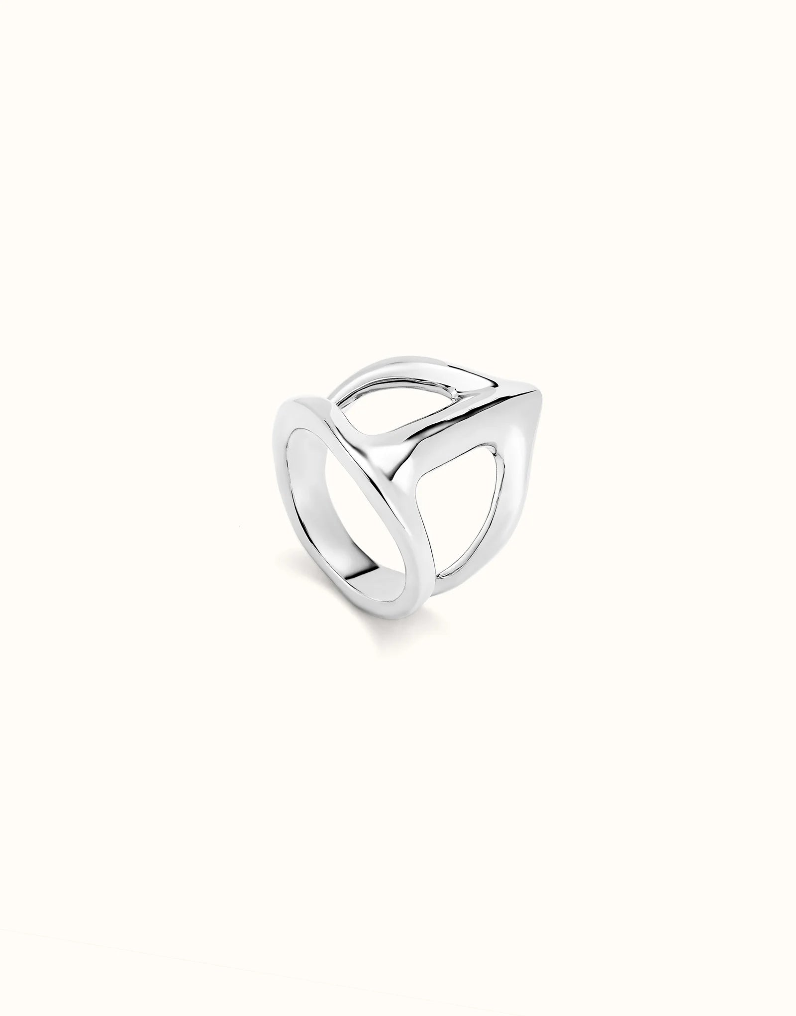 Anello Uno de 50 placcato argento Sterling a forma di manta gigante - Simmi Gioiellerie - Anelli