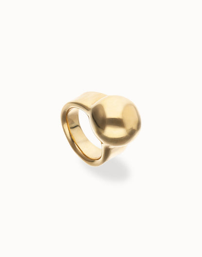 Anello Uno de 50 placcato in oro 18k a forma di sfera - ANI0869 - Simmi Gioiellerie - Anelli