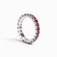 Anello Veretta a giro in Oro Bianco con Rubini – Simmi Gioielli - Simmi Gioiellerie -Anelli